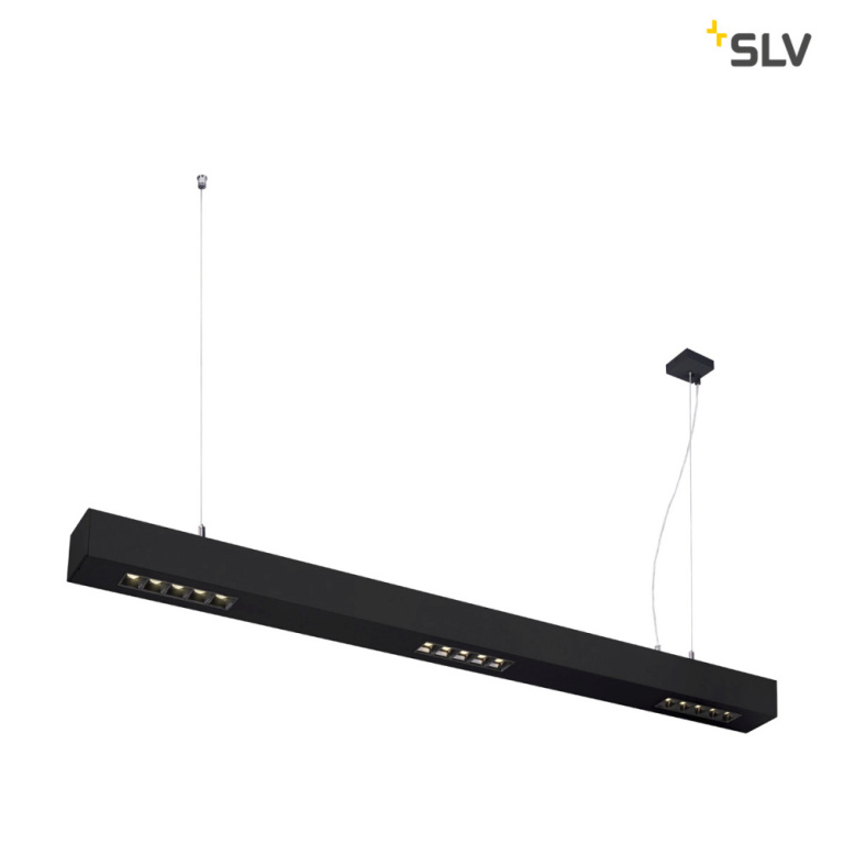 SLV Q-LINE PD, LED Indoor Pendelleuchte, 1m, BAP, schwarz, 4000K