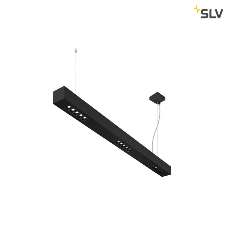 SLV Q-LINE PD, LED Indoor Pendelleuchte, 1m, BAP, schwarz, 4000K