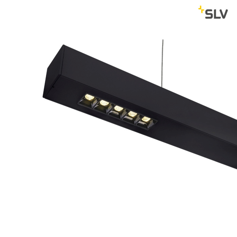 SLV Q-LINE PD, LED Indoor Pendelleuchte, 1m, BAP, schwarz, 4000K