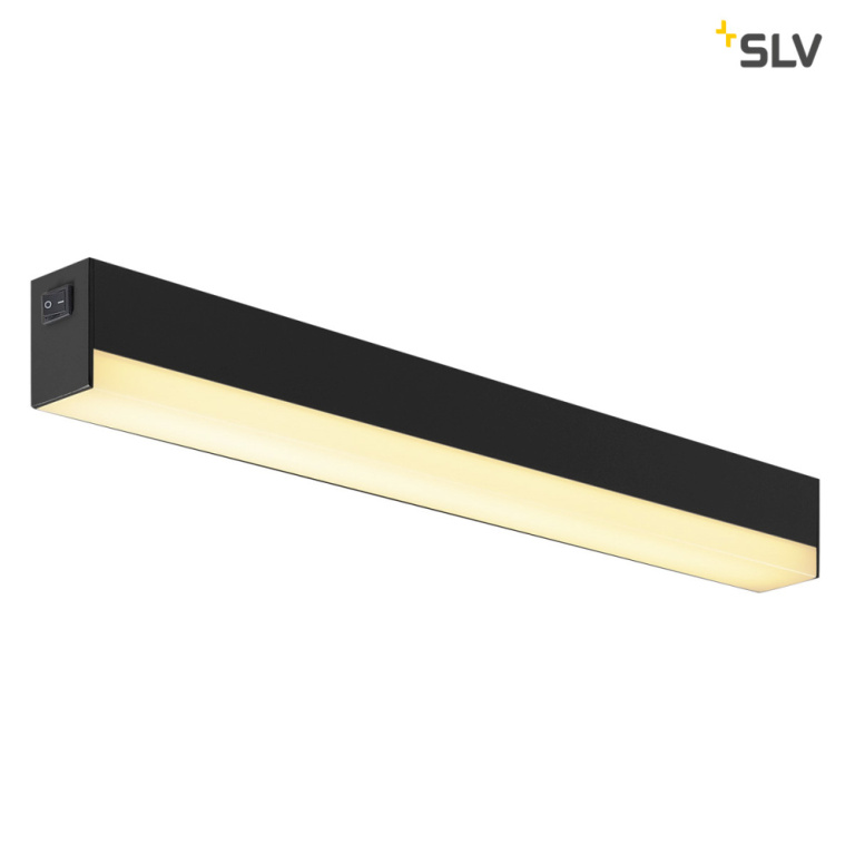 SLV SIGHT LED, Wand- und Decken- leuchte, mit Schalter, 600mm, schwarz