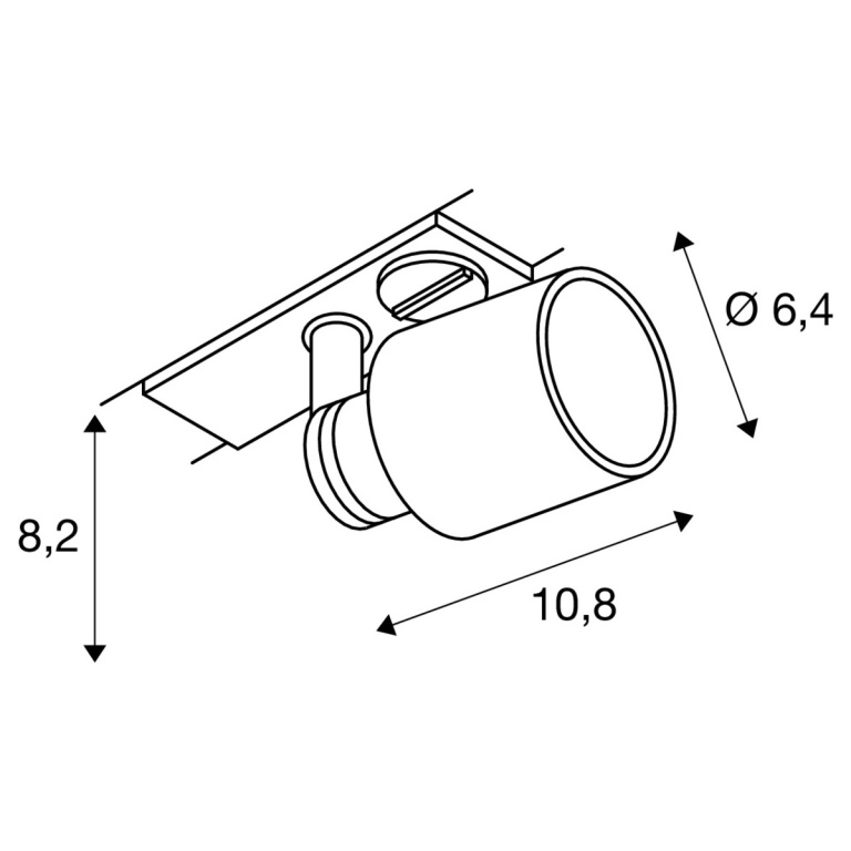 SLV PURI TRACK 1~ SPOT weiß GU10 QPAR51 max. 50W inkl. 1P.-Adapter