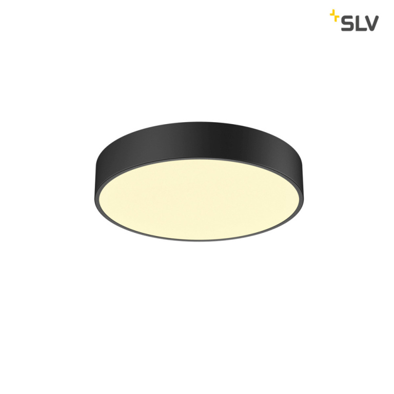 SLV MEDO 40 CW, CORONA, LED Indoor Wand- und Deckenaufbauleuchte, TRIAC, schwarz, 3000/4000K