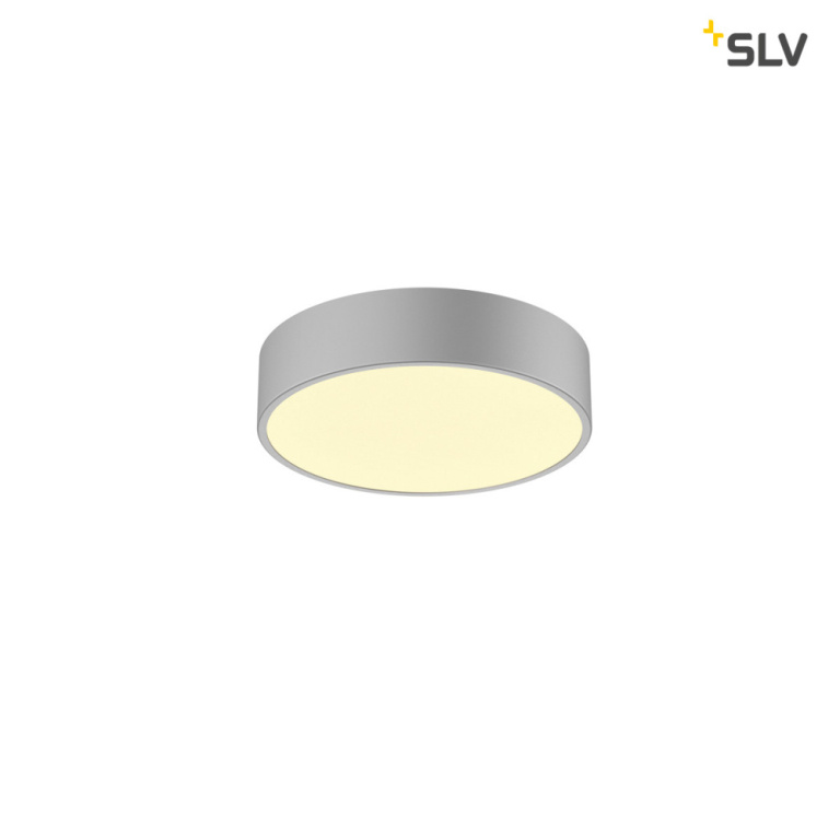 SLV MEDO 30 CW, CORONA, LED Indoor Wand- und Deckenaufbauleuchte, DALI, silbergrau, 3000/4000K