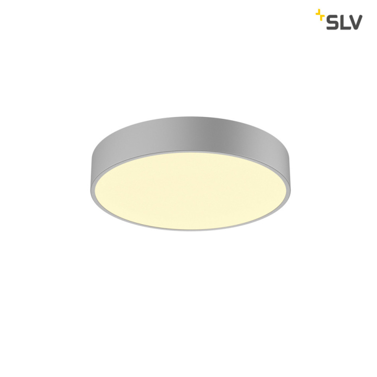 SLV MEDO 40 CW, CORONA, LED Indoor Wand- und Deckenaufbauleuchte, DALI, silbergrau, 3000/4000K