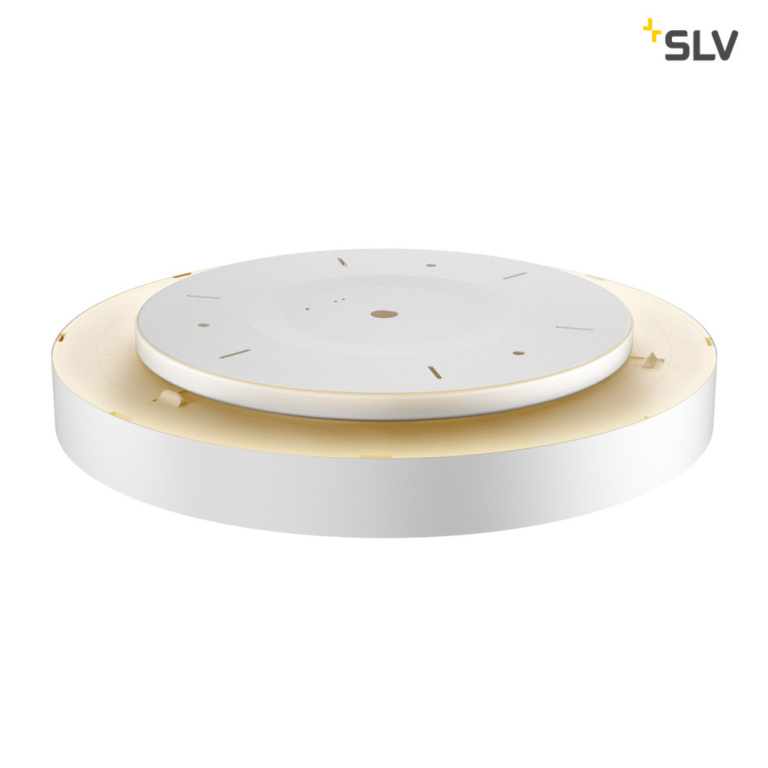 SLV MEDO 60 CW, CORONA, LED Indoor Wand- und Deckenaufbauleuchte, DALI, silbergrau, 3000/4000K