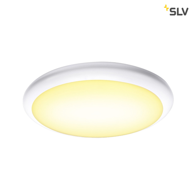 SLV RUBA 16 CW, LED Outdoor Wand- und Deckenaufbauleuchte, weiß, IP65, 3000/4000K