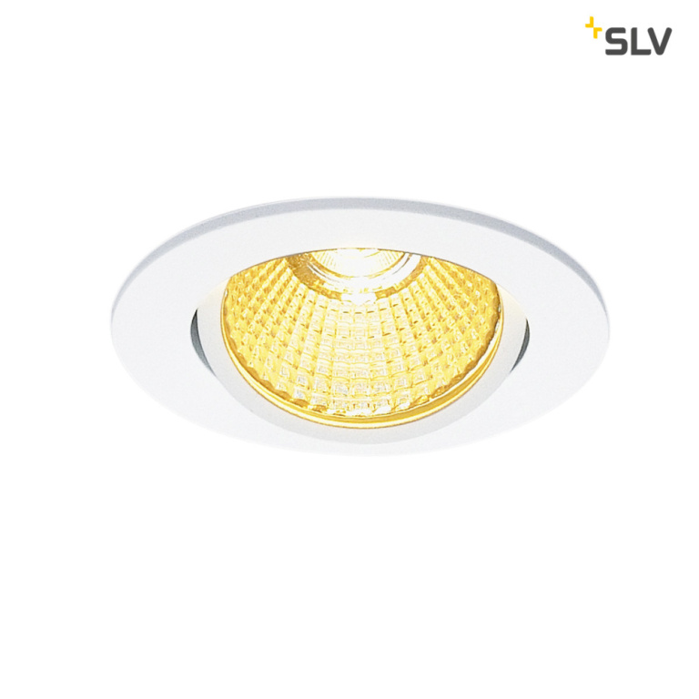 SLV NEW TRIA rund, LED Indoor Deckeneinbauleuchte, weiß, 1800-3000K, 7,2W