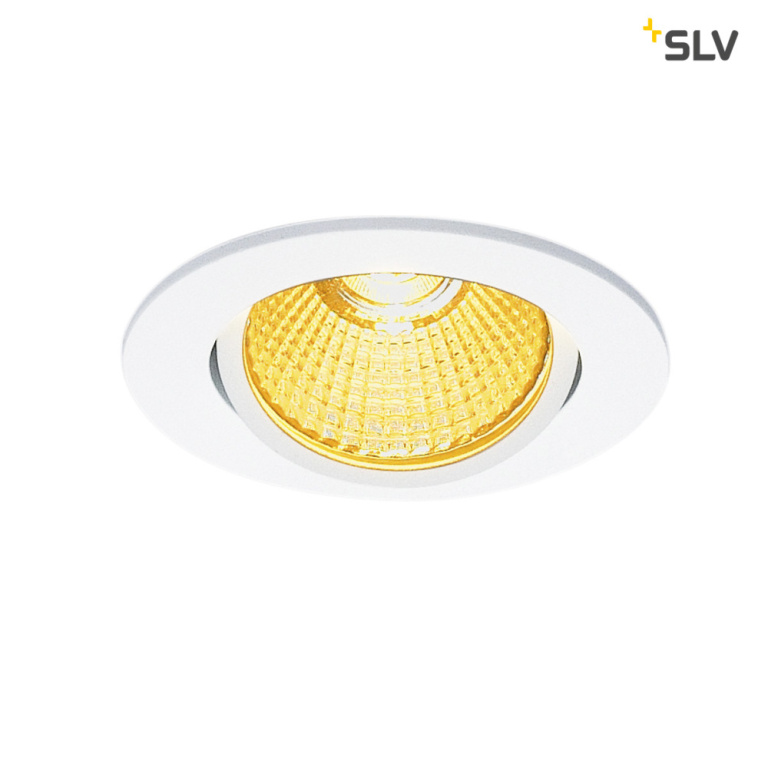 SLV NEW TRIA rund, LED Indoor Deckeneinbauleuchte, weiß, 1800-3000K, 7,2W