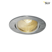 NEW TRIA rund, LED Indoor Deckeneinbauleuchte, alu gebürstet, 1800-3000K 7,2W