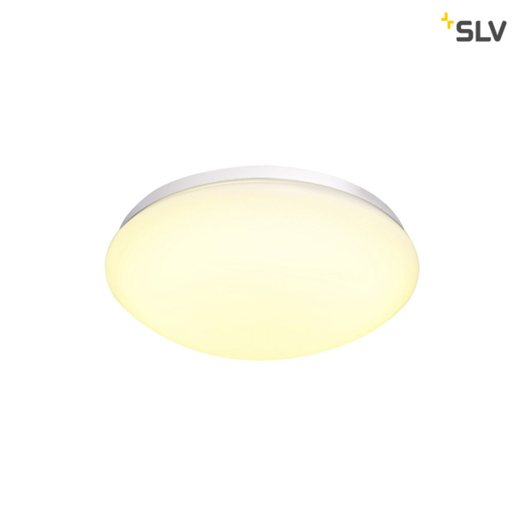 SLV LIPSY 30 Dome, LED Outdoor Wand- und Deckenaufbauleuchte, weiß, IP44, 3000/4000K