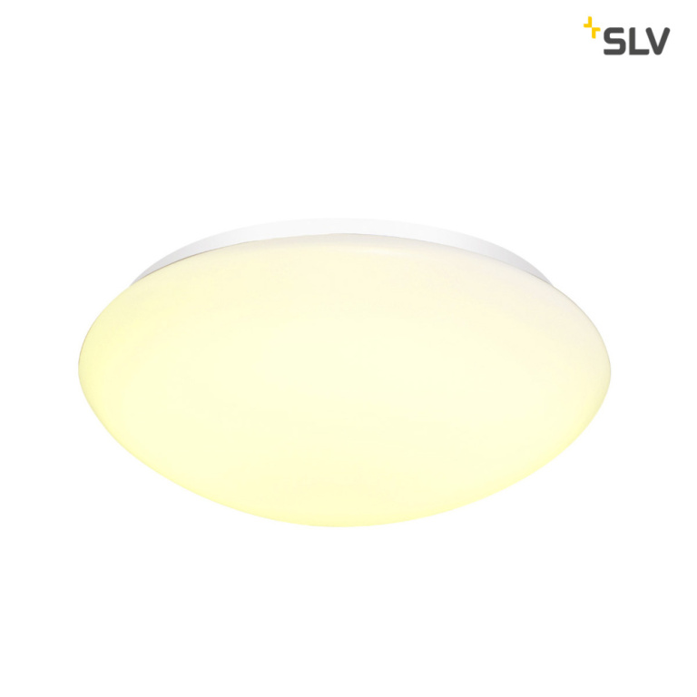 SLV LIPSY 40 Dome, LED Outdoor Wand- und Deckenaufbauleuchte, weiß, IP44, 3000/4000K