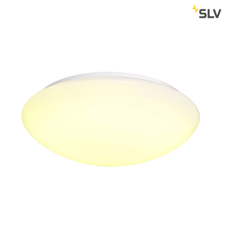 SLV LIPSY 50 Dome, LED Outdoor Wand- und Deckenaufbauleuchte, weiß, IP44, 3000/4000K