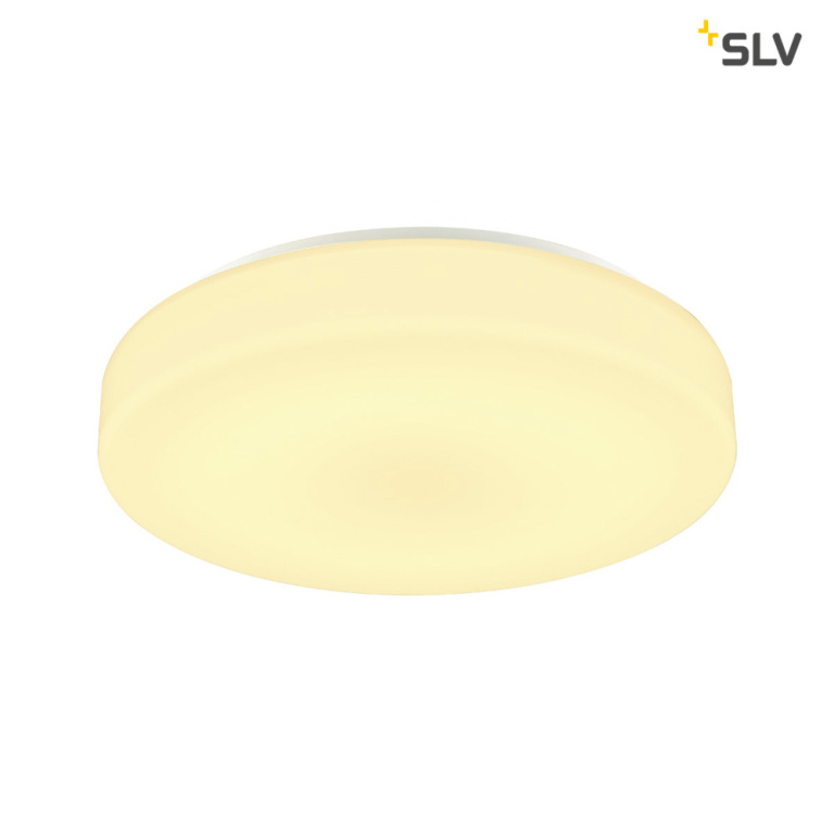 SLV LIPSY 40 Drum CW, LED Outdoor Wand- und Deckenaufbauleuchte, weiß, IP44 3000/4000K