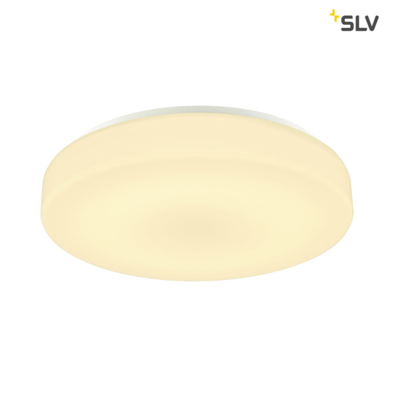 SLV LIPSY 50 Drum CW, LED Outdoor Wand- und Deckenaufbauleuchte, weiß, IP44 3000/4000K