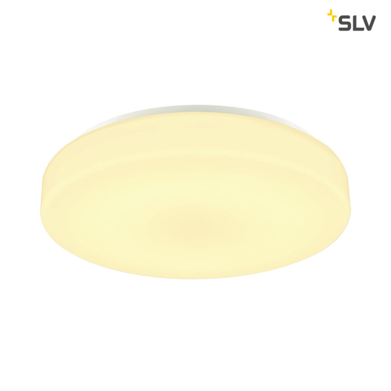 SLV LIPSY 50 Drum CW, LED Outdoor Wand- und Deckenaufbauleuchte, weiß, IP44 3000/4000K