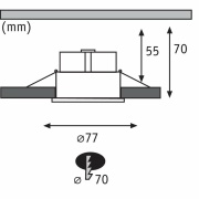 Einbauleuchte LED Cymbal 1x6,8W Weiß matt