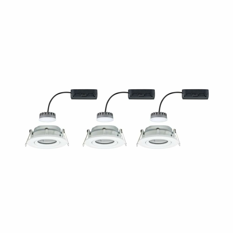 Paulmann Einbauleuchte LED Nova Plus rund 3x6,8W  Weiß matt