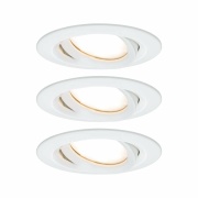 Einbauleuchte LED Nova Plus rund 3x6,8W  Weiß matt