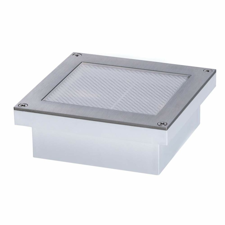 Paulmann Solar LED-Bodeneinbauleuchte Aron 10x10 cm mit Bewegungsmelder & Dämmerungssensor IP67 3000K