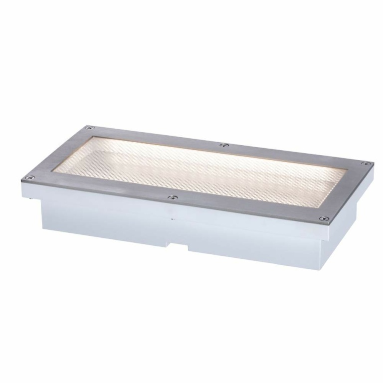 Paulmann Solar LED-Bodeneinbauleuchte Aron 20x10 cm mit Bewegungsmelder & Dämmerungssensor IP67 3000K