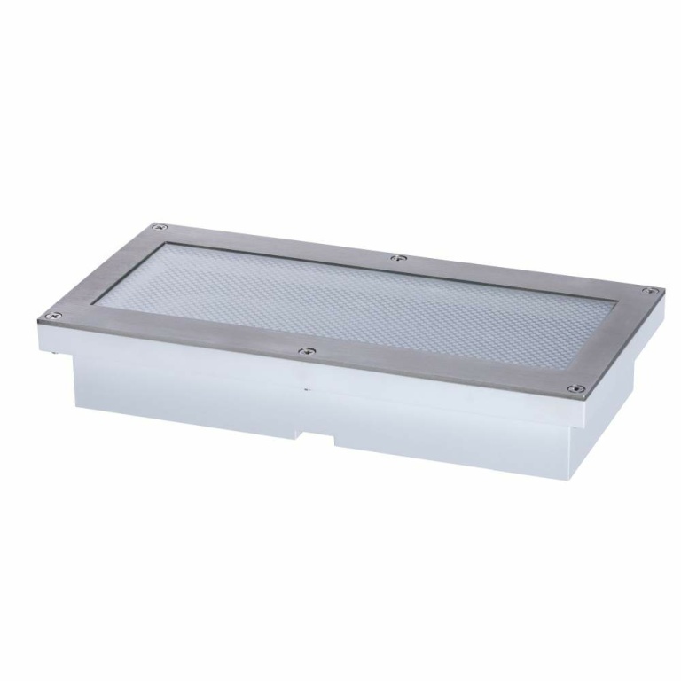 Paulmann Solar LED-Bodeneinbauleuchte Aron 20x10 cm mit Bewegungsmelder & Dämmerungssensor IP67 3000K