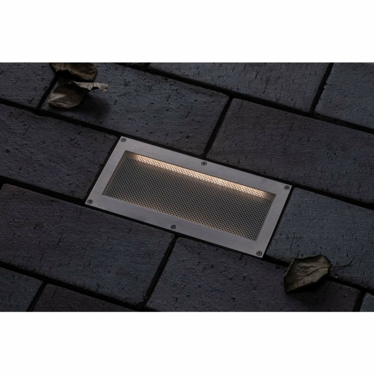 Paulmann Solar LED-Bodeneinbauleuchte Aron 20x10 cm mit Bewegungsmelder & Dämmerungssensor IP67 3000K