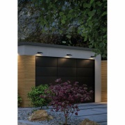 LED Solar Outdoor Wandleuchte Yoko anthrazit mit Bewegungsmelder IP44 42lm 3000K