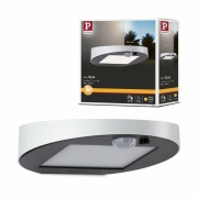 LED Solar Außenwandleuchte Ryse weiß mit Bewegungsmelder IP44 30lm 3000K