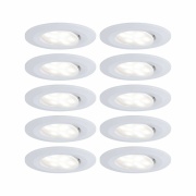 Einbauleuchte LED Calla rund 10x6W  Weiß matt