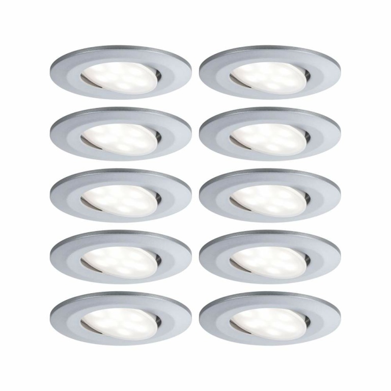 Paulmann Einbauleuchte LED Calla rund 10x6,5W  Chrom matt