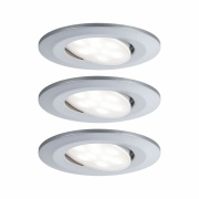 Einbauleuchte LED Calla rund 3x6W  Chrom matt