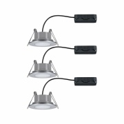 Einbauleuchte LED Calla rund 3x6,5W  Chrom matt