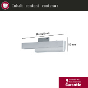 URail ZigBee Spot-Adapter Schienenadapter Chrom matt max. 50W