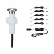 Plug & Shine EBL Set MicroPen II 5x0,22W IP67 Edelstahl