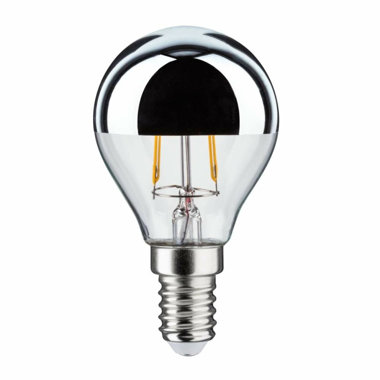 Paulmann LED Tropfen 2,6 Watt E14 Kopfspiegel Silber Warmweiß