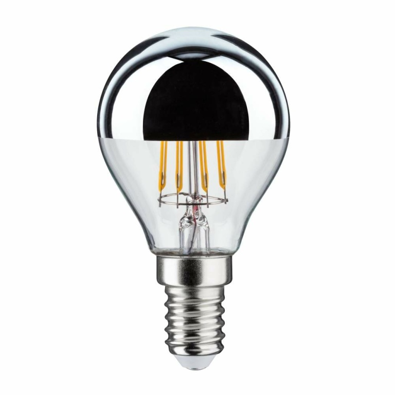 Paulmann LED Tropfen 4,8 Watt E14 Kopfspiegel Silber Warmweiß