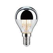 LED Tropfen 4,8 Watt E14 Kopfspiegel Silber Warmweiß