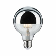 LED Globe 4,8 Watt E27 Kopfspiegel Silber Warmweiß