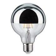 LED Globe 4,8 Watt E27 Kopfspiegel Silber Warmweiß