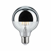 LED Globe 6,5 Watt E27 Kopfspiegel Silber Warmweiß