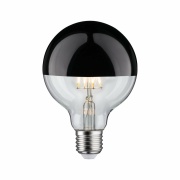 LED Globe 6,5 Watt E27 Kopfspiegel Schwarzchrom Warmweiß