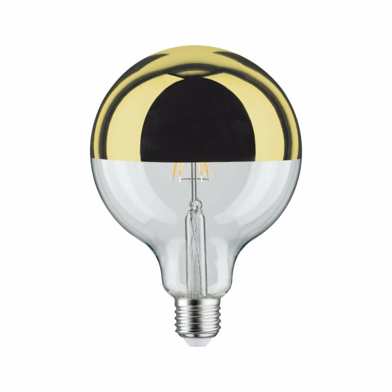 Paulmann LED Globe 6,5 Watt E27 Kopfspiegel Gold Warmweiß