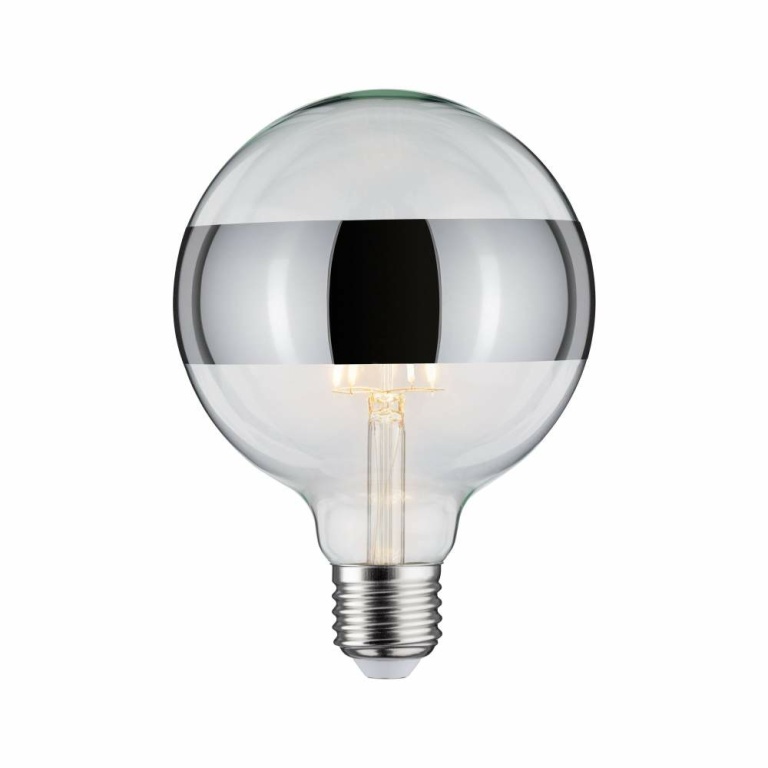 Paulmann 28681 LED Globe 65 Warmweiß E27 Lampen1a | Watt Silber Ringspiegel