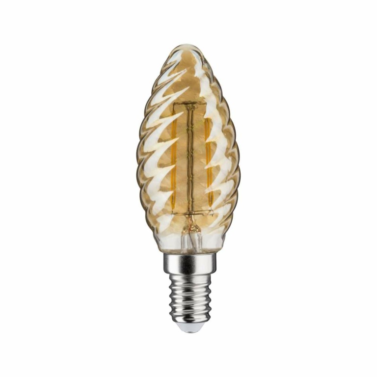 Paulmann LED Kerze 2,6 Watt E14 Gold Goldlicht