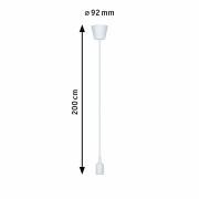 Neordic Pendelleuchte Ketil E27 max. 60W Weiß dimmbar Silikon/Kunststoff 1-flammig