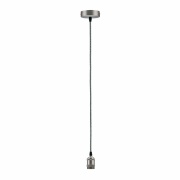 Neordic Pendelleuchte Eldar E27 max. 60W Grau/Nickel dimmbar Metall