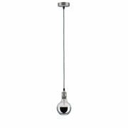 Neordic Pendelleuchte Eldar E27 max. 60W Grau/Nickel dimmbar Metall