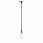 Neordic Pendelleuchte Eldar E27 max. 60W Grau/Nickel dimmbar Metall