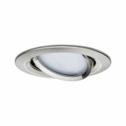 SmartHome Zigbee LED Einbauleuchte Nova Plus schwenkbar rund 84mm 50° Coin 6W 470lm 230V Tunable White Eisen gebürstet