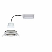 SmartHome Zigbee LED Einbauleuchte Nova Plus schwenkbar rund 84mm 50° Coin 2,5W 85lm 230V RGBW Eisen gebürstet